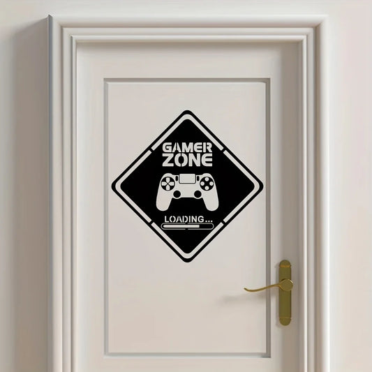 Gamer Zone Door Decal Sticker