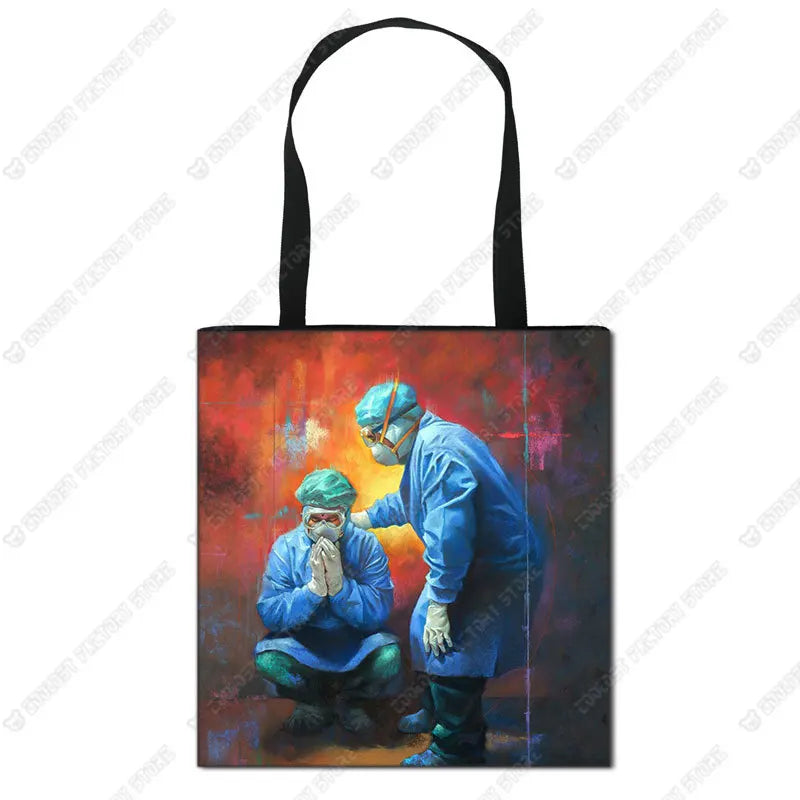 Nurse Angel Canvas Tote
