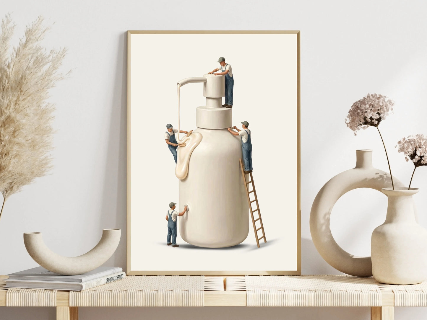 Minimal Bathroom Canvas Print
