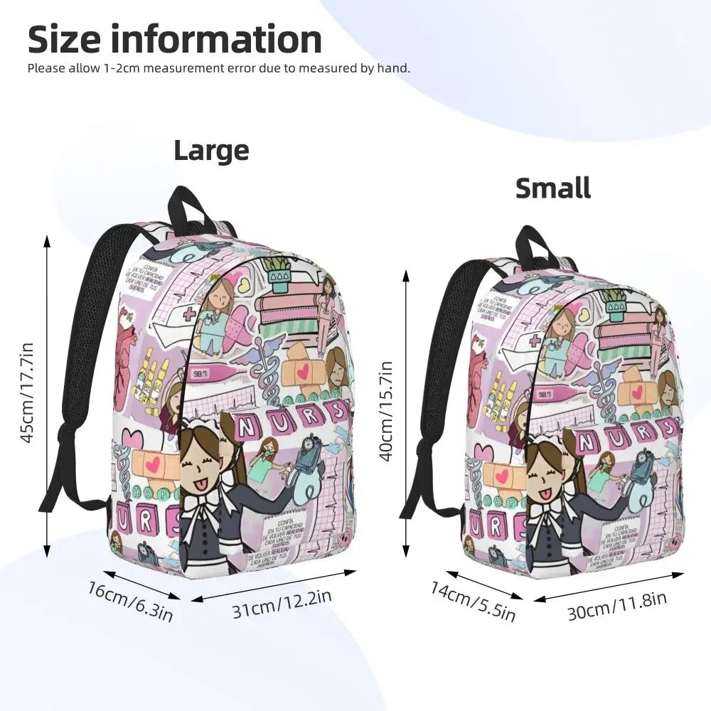 Nurse Pattern College Backpack