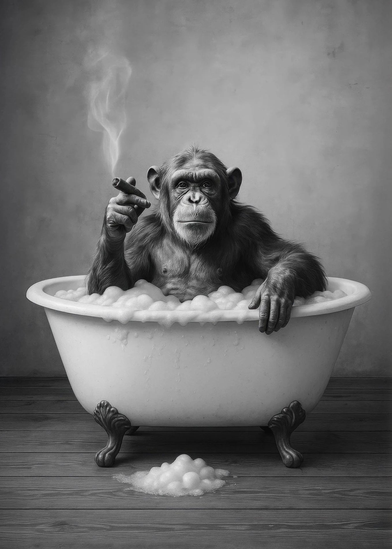 Victorian Queen Bathroom Humor Canvas Art