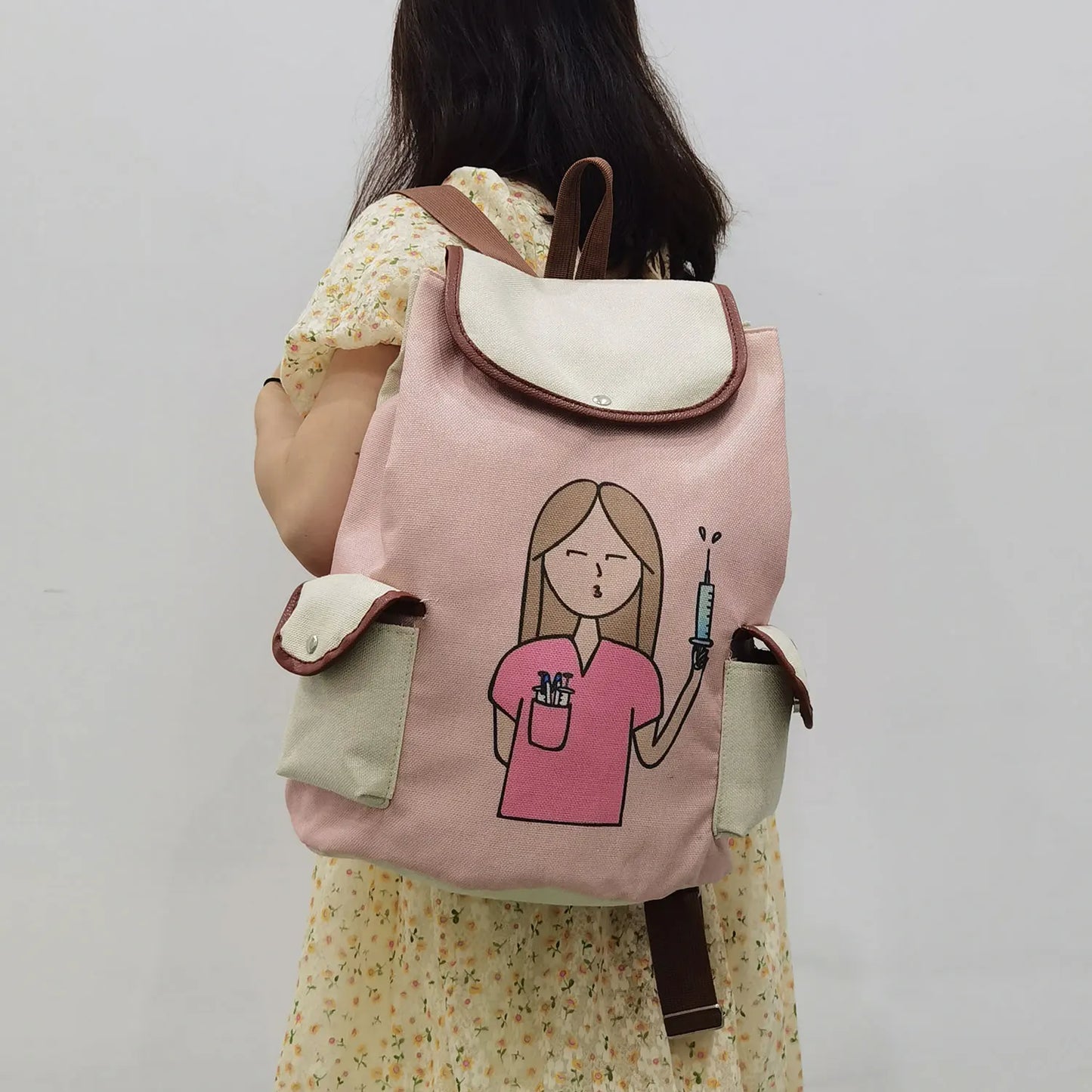 Nurse Print Laptop Backpack