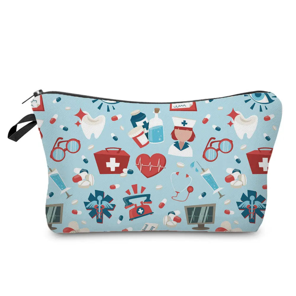ECG Print Cosmetic Bag