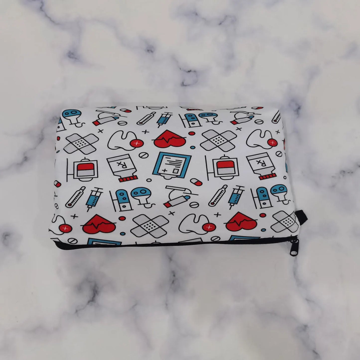 ECG Print Cosmetic Bag