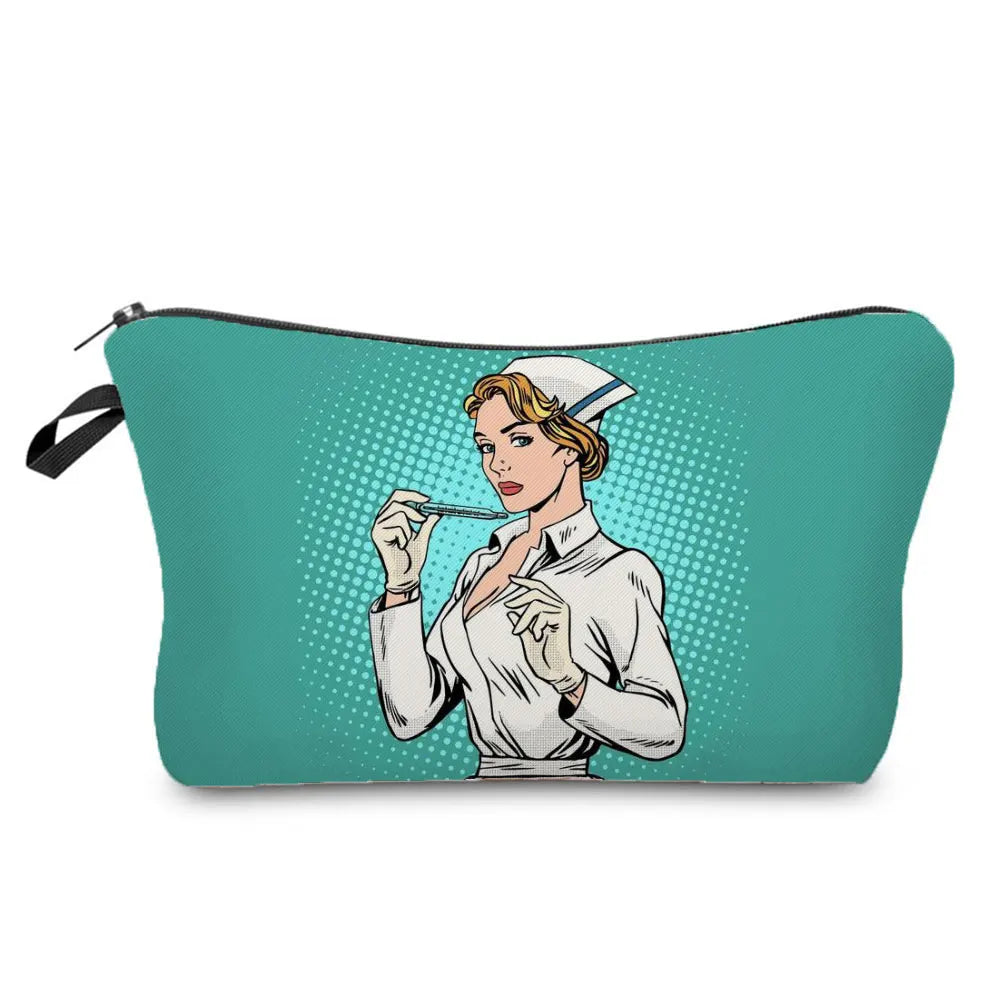 ECG Print Cosmetic Bag