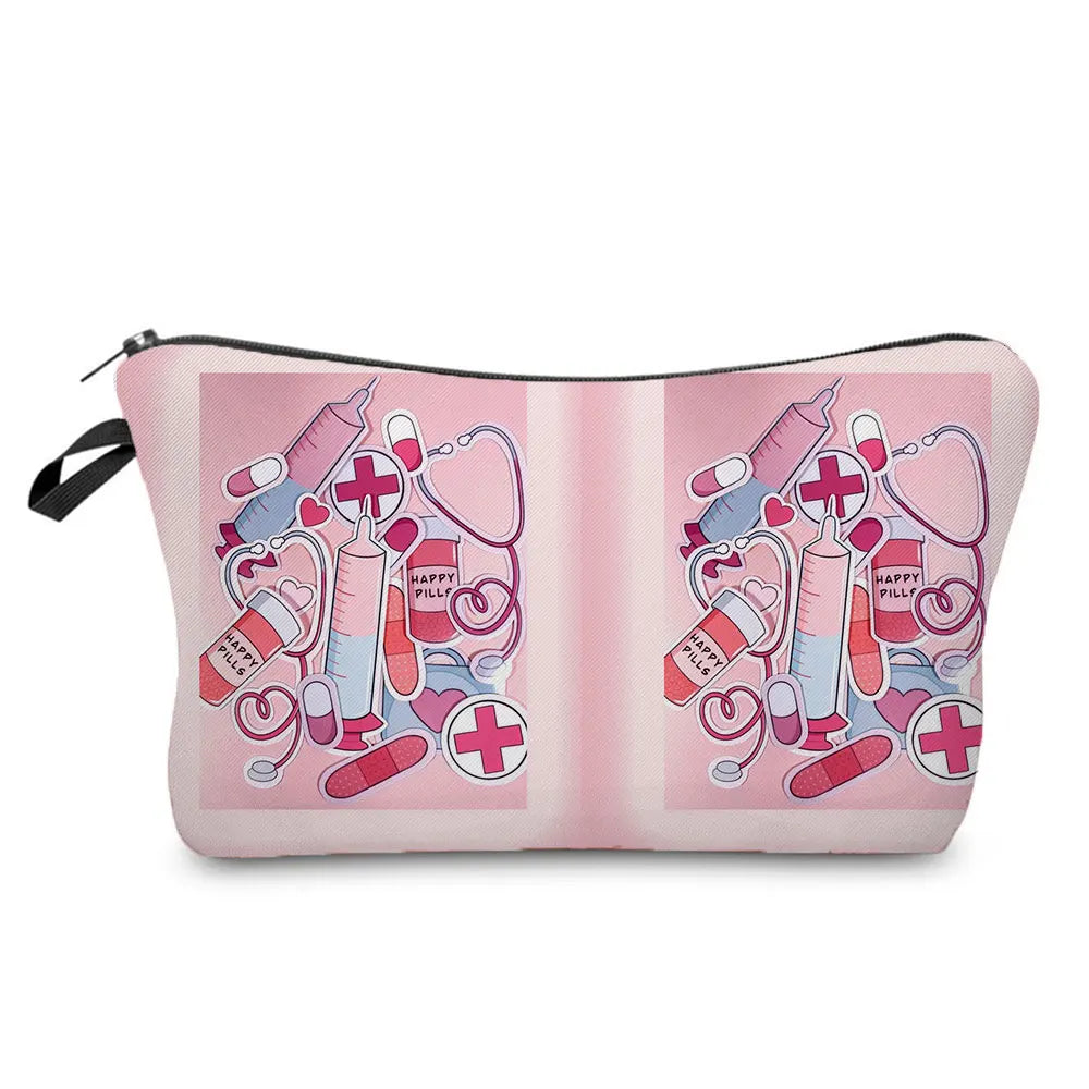 ECG Print Cosmetic Bag