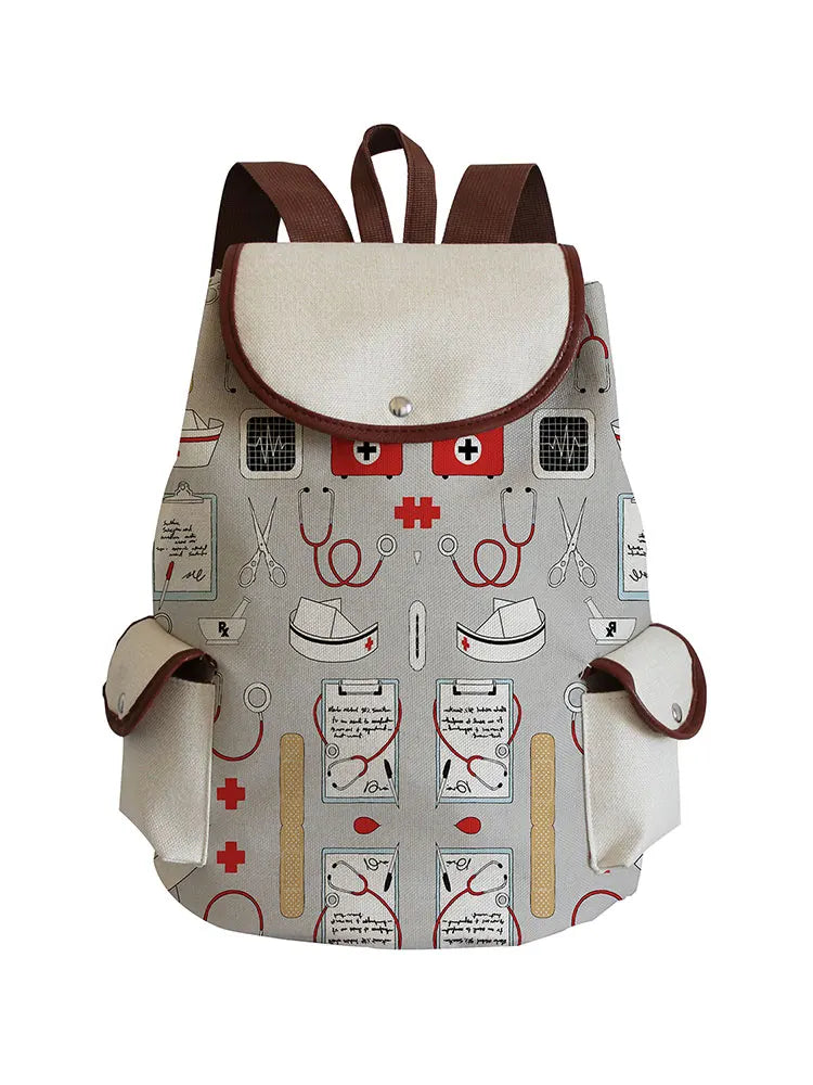 Nurse Print Laptop Backpack