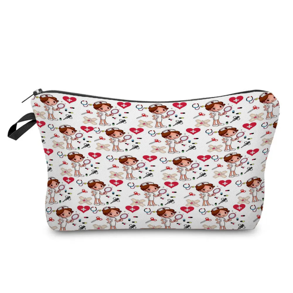 ECG Print Cosmetic Bag