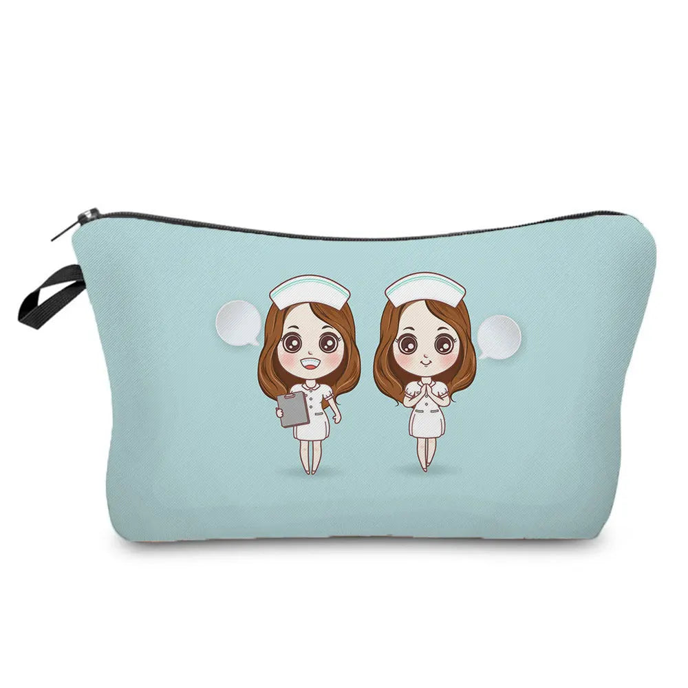 ECG Print Cosmetic Bag