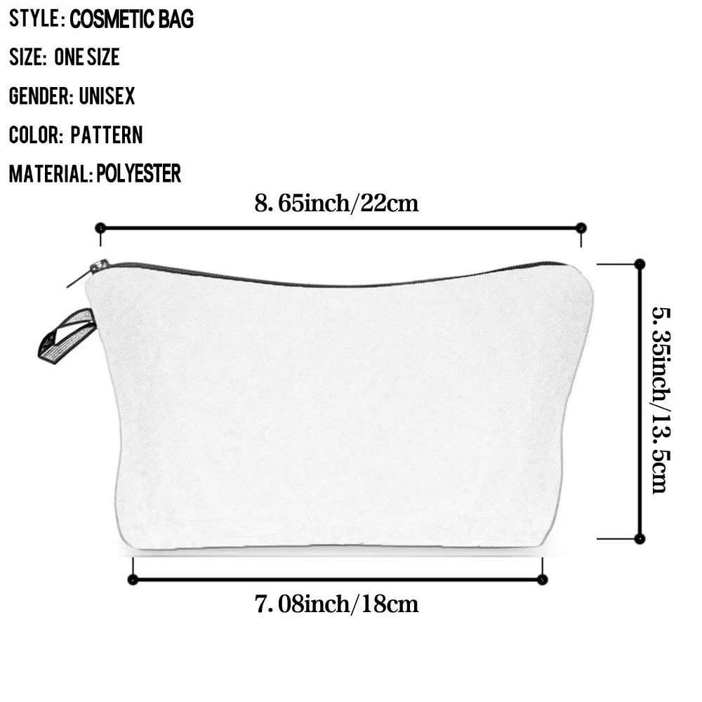 ECG Print Cosmetic Bag