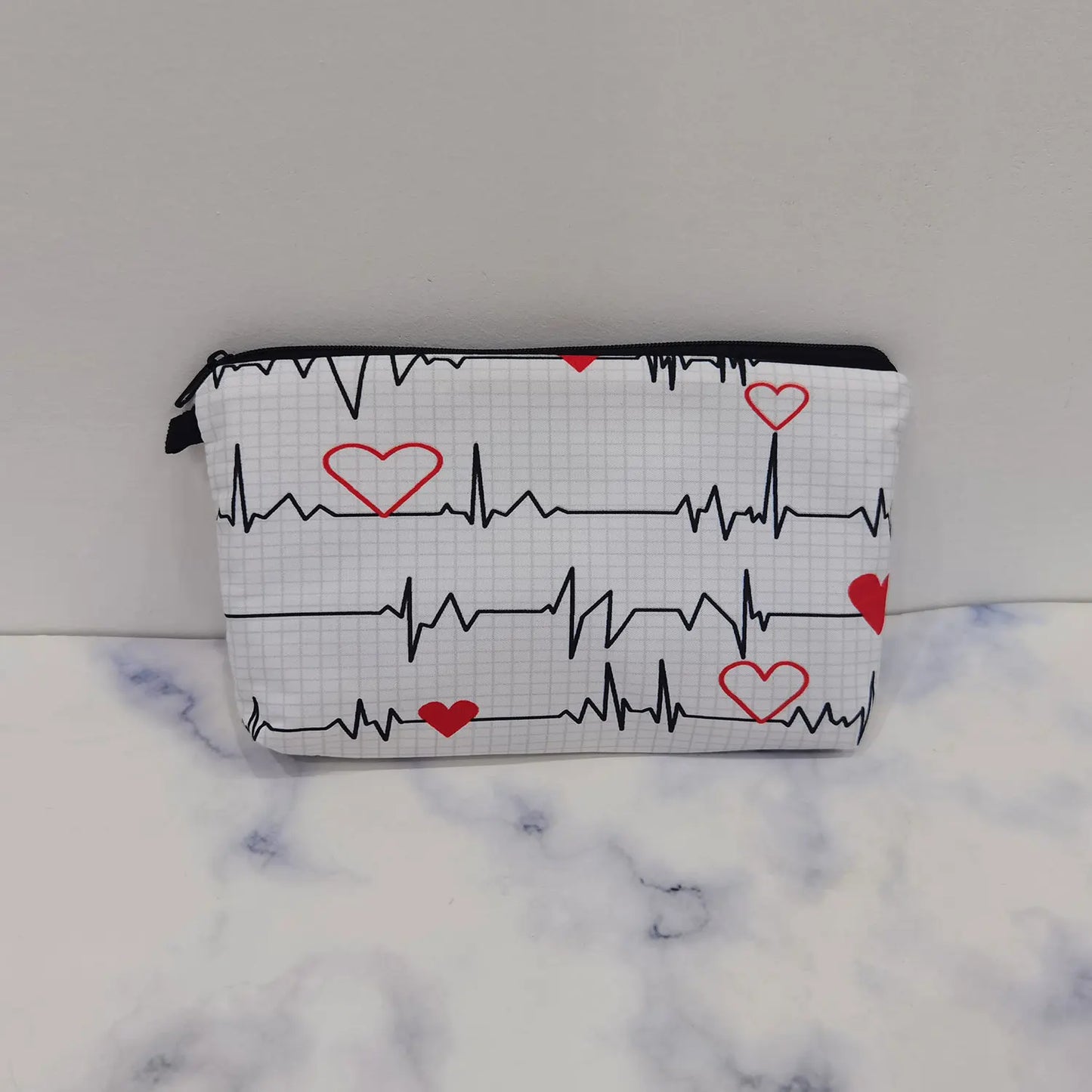 ECG Print Cosmetic Bag