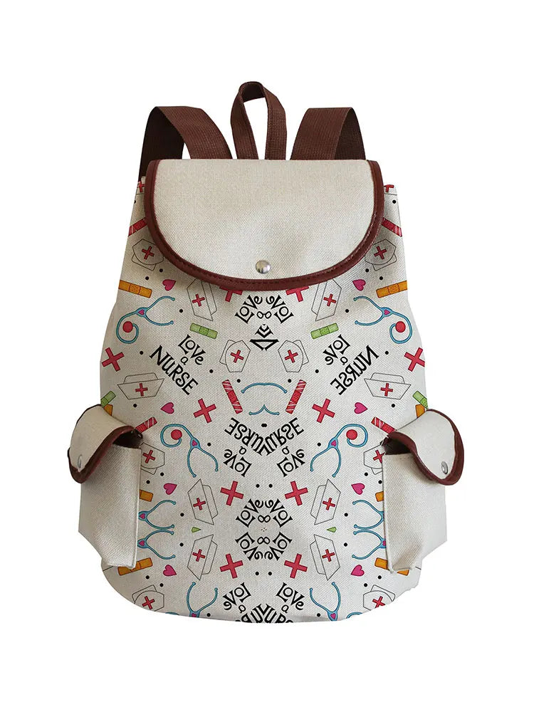 Nurse Print Laptop Backpack