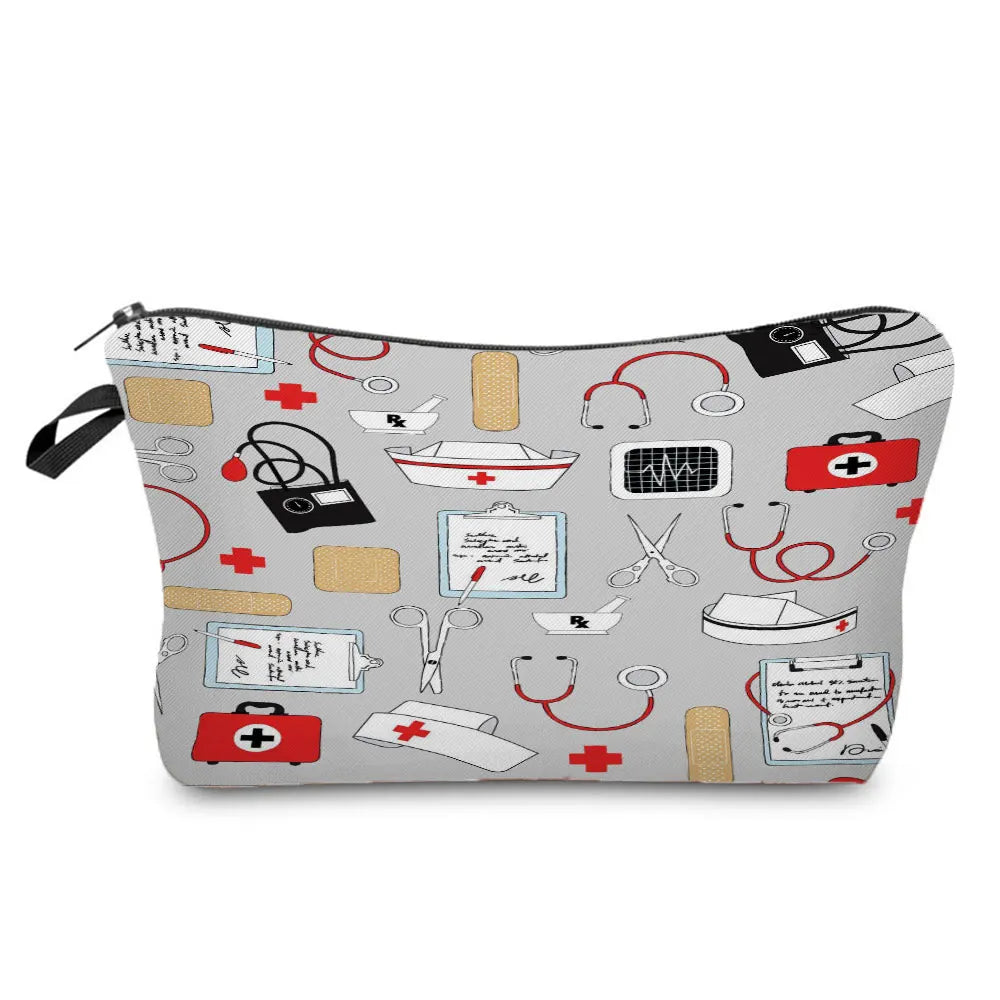 ECG Print Cosmetic Bag