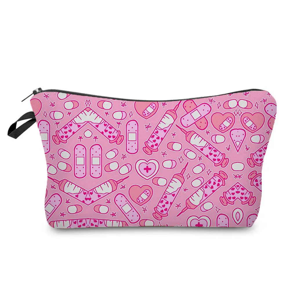 ECG Print Cosmetic Bag