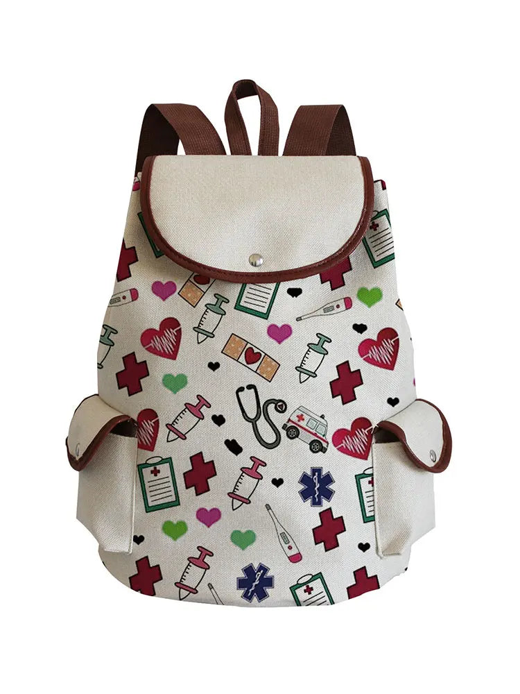Nurse Print Laptop Backpack