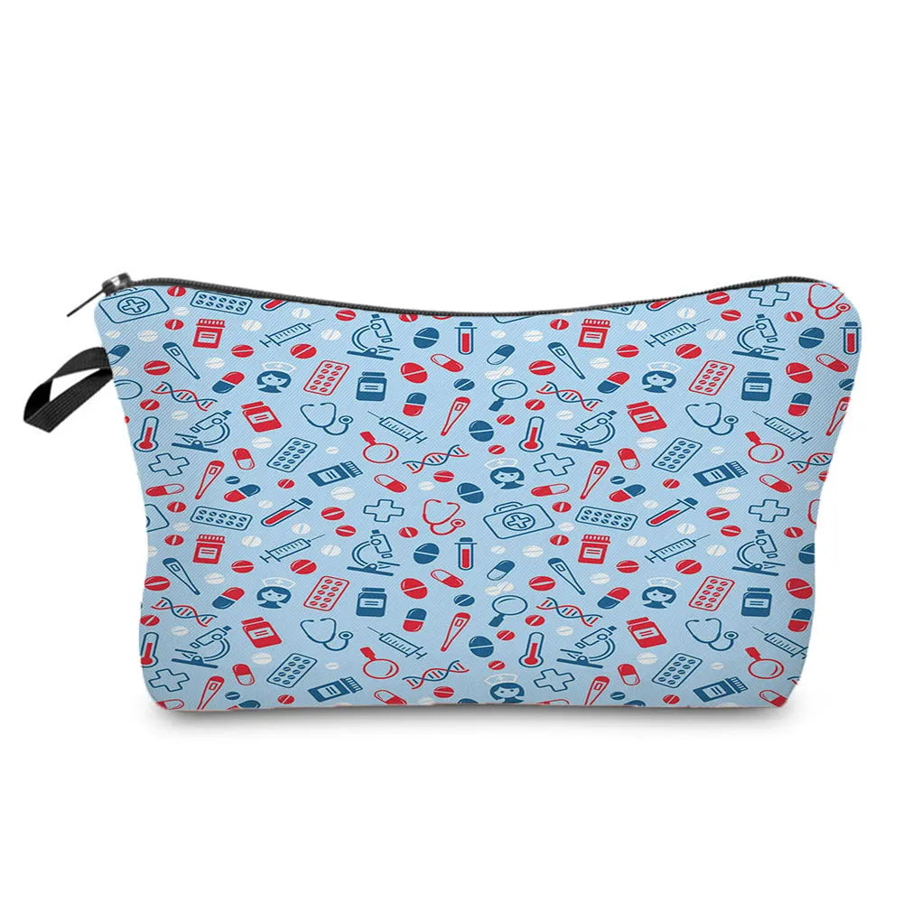 ECG Print Cosmetic Bag