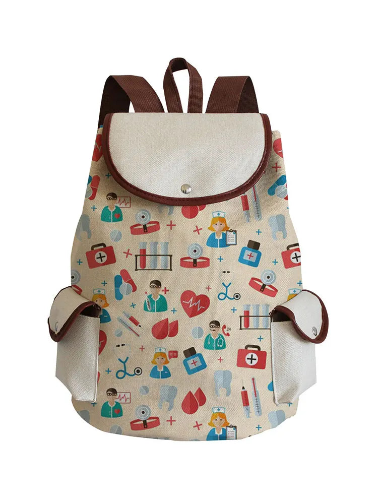 Nurse Print Laptop Backpack