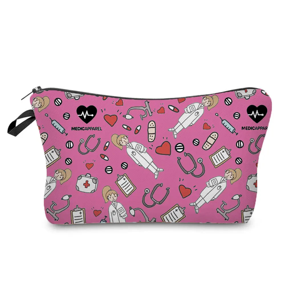 ECG Print Cosmetic Bag