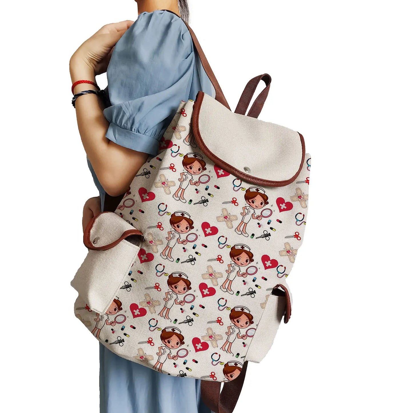 Nurse Print Laptop Backpack