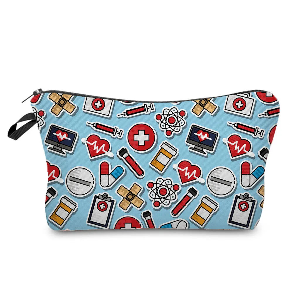 ECG Print Cosmetic Bag