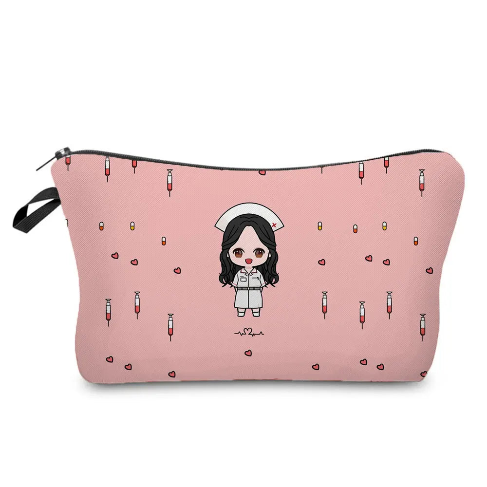 ECG Print Cosmetic Bag