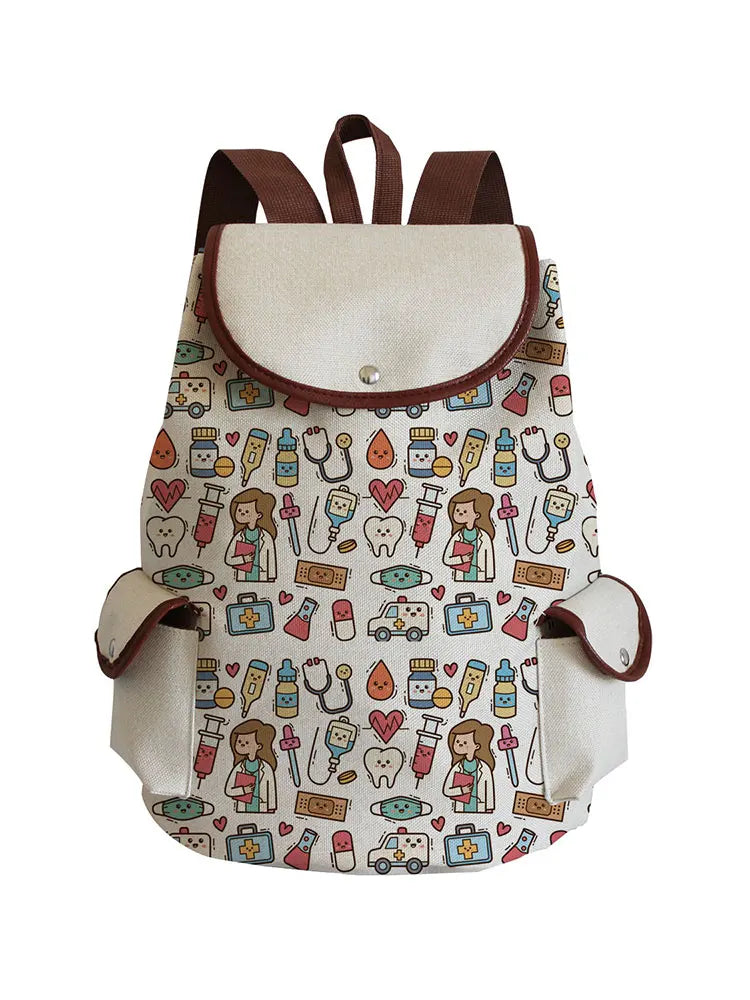 Nurse Print Laptop Backpack