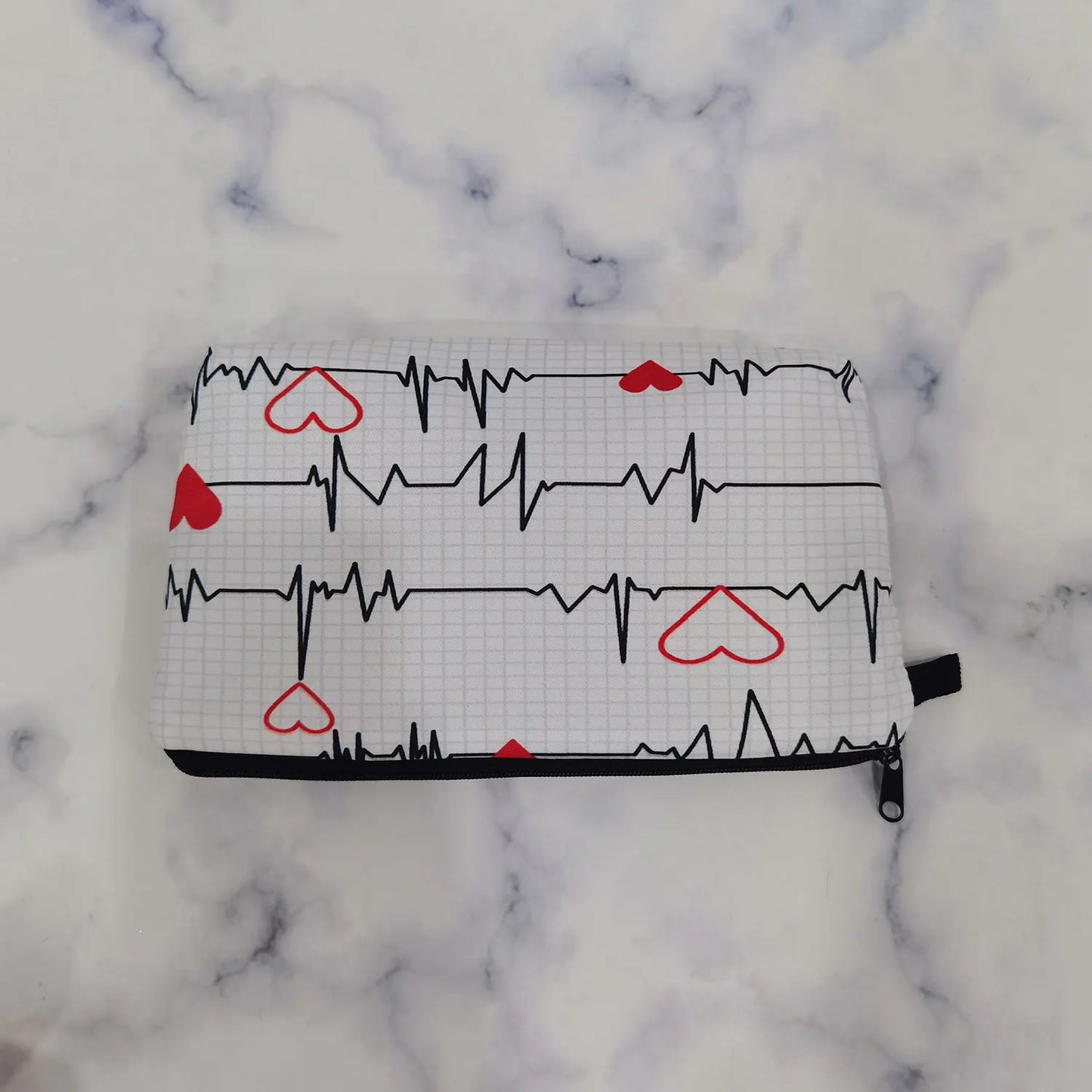 ECG Print Cosmetic Bag