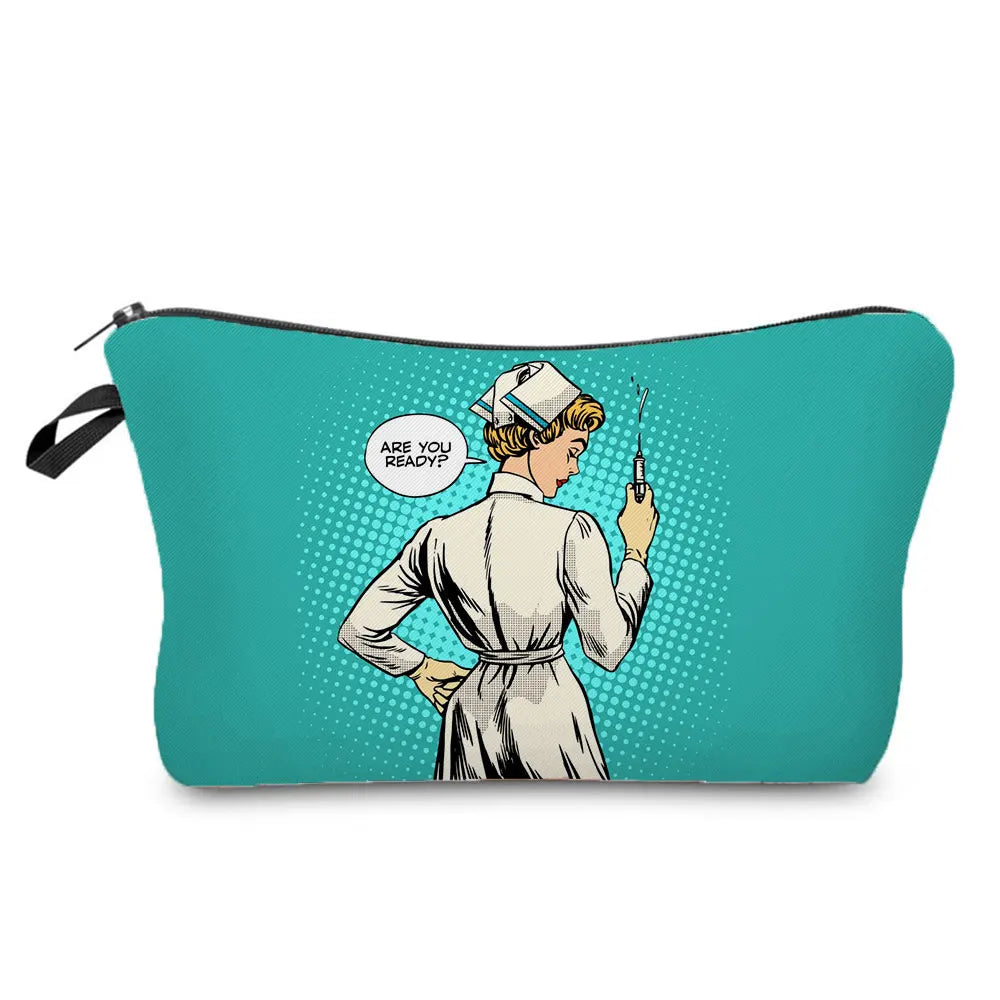 ECG Print Cosmetic Bag