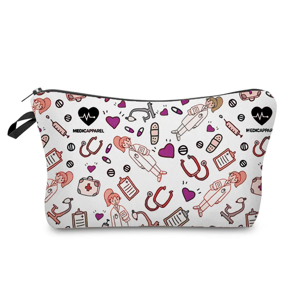 ECG Print Cosmetic Bag