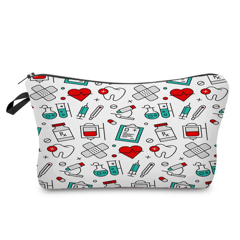 ECG Print Cosmetic Bag