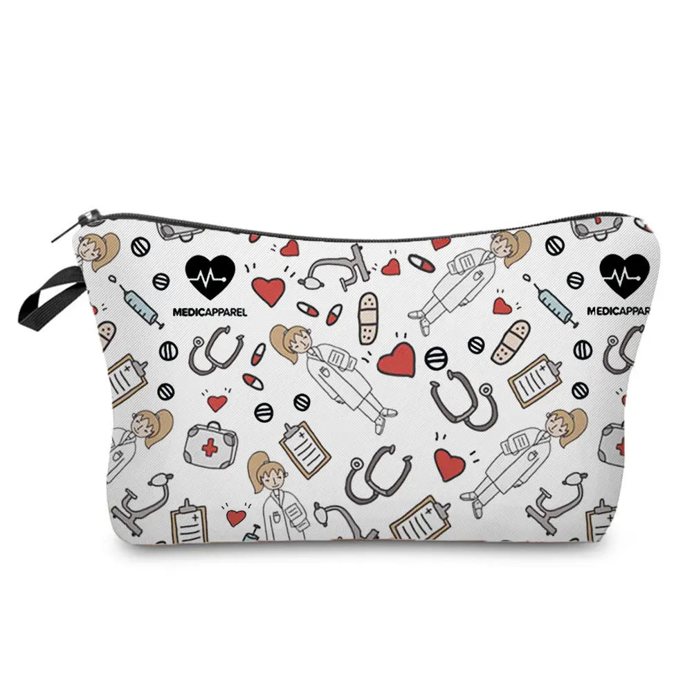 ECG Print Cosmetic Bag