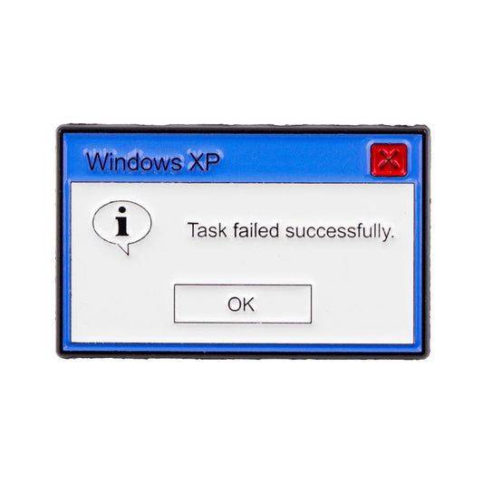 "Task Failed Successfully" Enamel Pin Computer Error Message Brooches Lapel Pins Badge Clothing Accessories Humor Jewelry Gifts