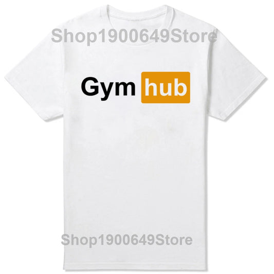 Funny Gym Hub T Shirts Summer Deadlift Weightlifting Streetwear Cotton Euro Size Adult Humor Joke Casual Oversized Unisex Tees