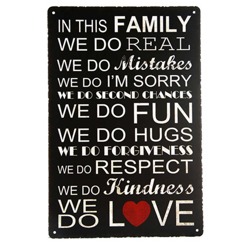 Metal Craft Painting Wall Decoration Character Slogan
