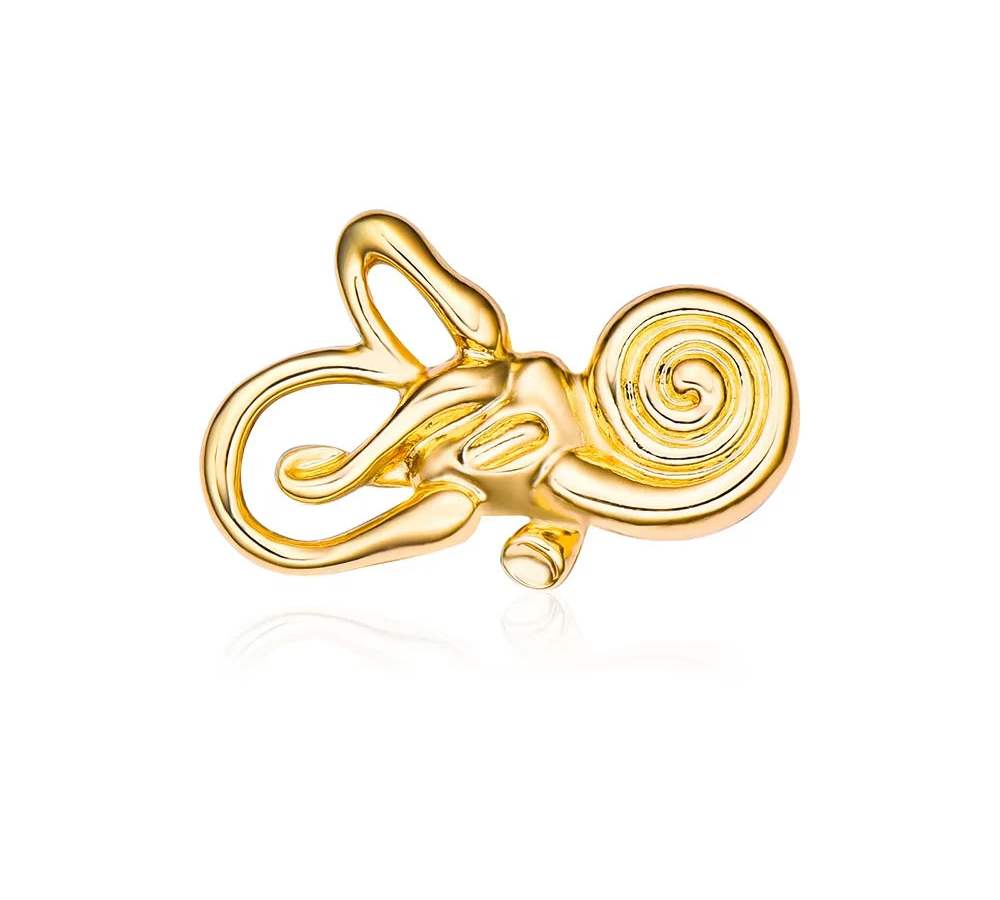 Cochlear Ear Anatomy Brooch Pin